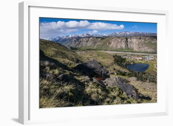 Panorama of El Chalten, Argentina, South America-Michael Runkel-Framed Photographic Print