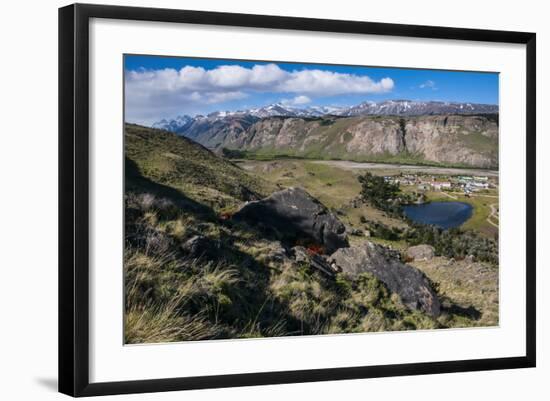Panorama of El Chalten, Argentina, South America-Michael Runkel-Framed Photographic Print