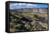 Panorama of El Chalten, Argentina, South America-Michael Runkel-Framed Stretched Canvas