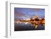 Panorama of Frankfurt Am Mine at Night, Germany-Zoom-zoom-Framed Photographic Print