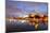 Panorama of Frankfurt Am Mine at Night, Germany-Zoom-zoom-Mounted Photographic Print