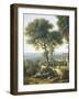 Panorama of Genoa and the Port, 1825-Giuseppe Borsato-Framed Giclee Print