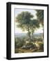 Panorama of Genoa and the Port, 1825-Giuseppe Borsato-Framed Giclee Print