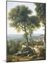 Panorama of Genoa and the Port, 1825-Giuseppe Borsato-Mounted Giclee Print