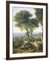 Panorama of Genoa and the Port, 1825-Giuseppe Borsato-Framed Giclee Print