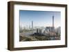 Panorama of Guangzhou in Daytime, Zhujiang New Town.-Paha_L-Framed Photographic Print