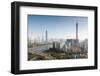 Panorama of Guangzhou in Daytime, Zhujiang New Town.-Paha_L-Framed Photographic Print