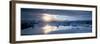 Panorama of Jokulsarlon Glacial Lagoon, Iceland-Peter Adams-Framed Photographic Print