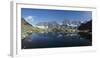 Panorama of Laghetto Forbici and Bernina Group on a Summer Day, Malenco Valley, Valtellina-Roberto Moiola-Framed Photographic Print