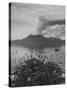 Panorama of Lake Atitlan with Volcano Smoking in Background-Cornell Capa-Stretched Canvas