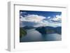 Panorama of Lake Lugano-Circumnavigation-Framed Photographic Print