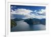 Panorama of Lake Lugano-Circumnavigation-Framed Photographic Print