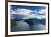 Panorama of Lake Lugano-Circumnavigation-Framed Photographic Print