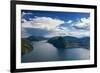 Panorama of Lake Lugano-Circumnavigation-Framed Photographic Print