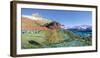 Panorama of Lake Sils and the alpine village of Grevasalvas, Maloja, Canton of Graubunden, Swiss Al-Roberto Moiola-Framed Photographic Print