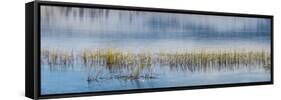 Panorama of lake.-Richard Wright-Framed Stretched Canvas