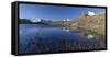 Panorama of Levanne Mountains and Aiguille Rousse at Sunrise-Roberto Moiola-Framed Stretched Canvas