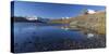 Panorama of Levanne Mountains and Aiguille Rousse at Sunrise-Roberto Moiola-Stretched Canvas