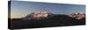 Panorama of Levanne Mountains and Aiguille Rousse at Sunrise-Roberto Moiola-Stretched Canvas