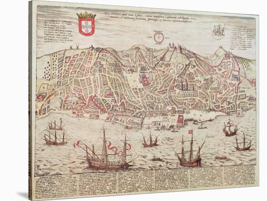 Panorama of Lisbon, 1572-null-Stretched Canvas