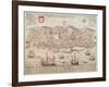 Panorama of Lisbon, 1572-null-Framed Giclee Print