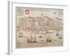 Panorama of Lisbon, 1572-null-Framed Giclee Print