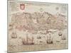 Panorama of Lisbon, 1572-null-Mounted Giclee Print