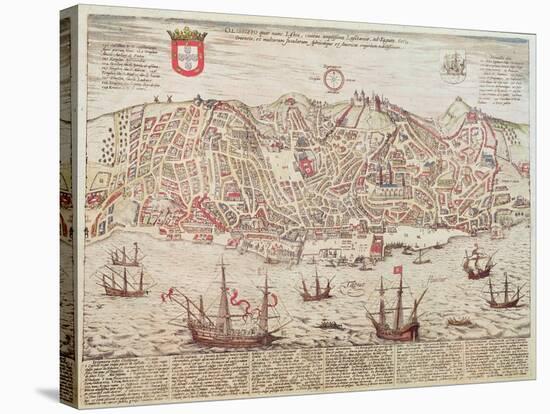 Panorama of Lisbon, 1572-null-Stretched Canvas