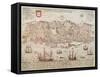 Panorama of Lisbon, 1572-null-Framed Stretched Canvas