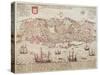 Panorama of Lisbon, 1572-null-Stretched Canvas