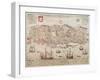 Panorama of Lisbon, 1572-null-Framed Giclee Print