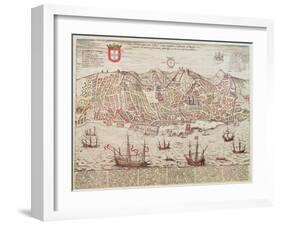 Panorama of Lisbon, 1572-null-Framed Giclee Print