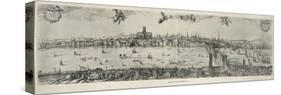 Panorama of London, 1616-Nicolaes Jansz Visscher-Stretched Canvas