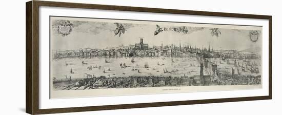 Panorama of London, 1616-Nicolaes Jansz Visscher-Framed Giclee Print
