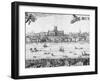 Panorama of London, 1616-Claes Jansz Visscher-Framed Giclee Print