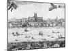 Panorama of London, 1616-Claes Jansz Visscher-Mounted Giclee Print