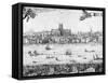 Panorama of London, 1616-Claes Jansz Visscher-Framed Stretched Canvas