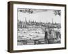 Panorama of London, 1616-Claes Jansz Visscher-Framed Giclee Print