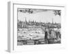 Panorama of London, 1616-Claes Jansz Visscher-Framed Giclee Print