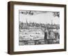 Panorama of London, 1616-Claes Jansz Visscher-Framed Giclee Print