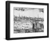 Panorama of London, 1616-Claes Jansz Visscher-Framed Giclee Print