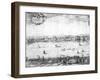 Panorama of London, 1616-Claes Jansz Visscher-Framed Giclee Print