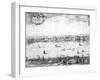 Panorama of London, 1616-Claes Jansz Visscher-Framed Giclee Print