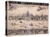 Panorama of London, 1629-Francesco Valesio-Stretched Canvas