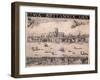 Panorama of London, 1629-Francesco Valesio-Framed Giclee Print