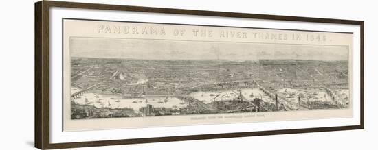 Panorama of London 1845-null-Framed Premium Giclee Print