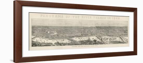 Panorama of London 1845-null-Framed Art Print