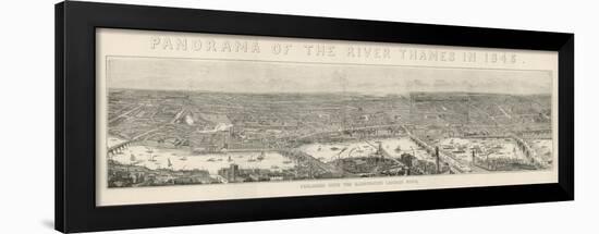 Panorama of London 1845-null-Framed Art Print