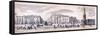 Panorama of London, 1849-George C Leighton-Framed Stretched Canvas