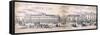 Panorama of London, 1849-George C Leighton-Framed Stretched Canvas